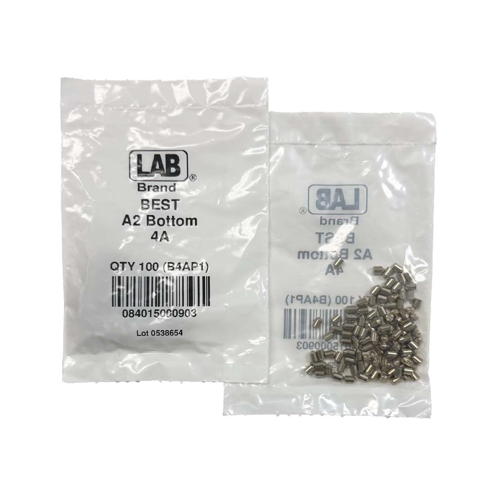 LAB - BEST-B4 - 4B BEST SFIC Bottom Pins - .160 Size - A2 Systems - Nickel Silver - Polybag 100 Pins