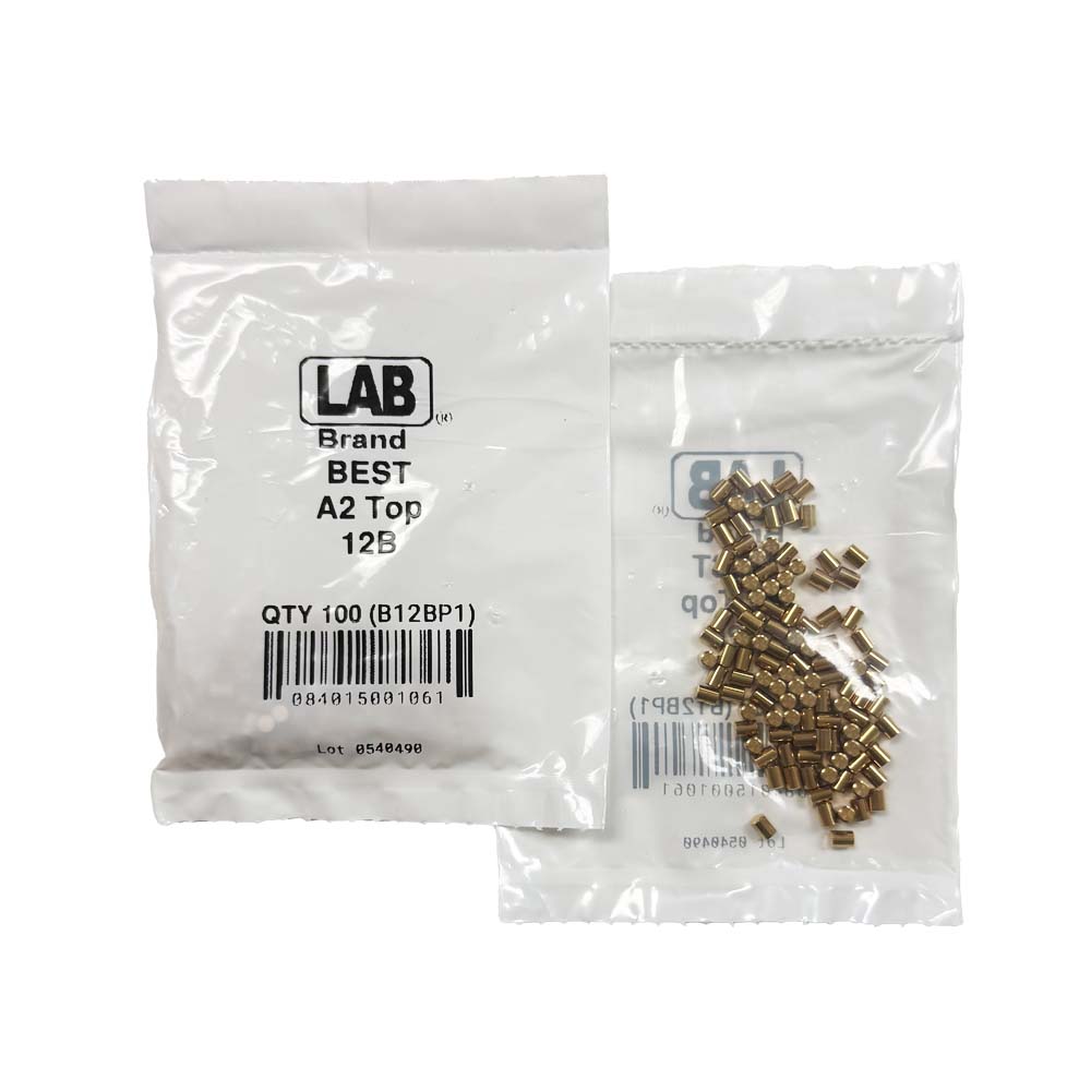 LAB - BEST-T12 - 12T BEST SFIC Top Pins - .150 Size - A2 Systems - Brass - Polybag 100 Pins