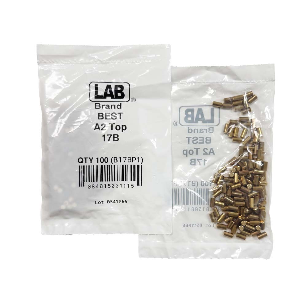 LAB - BEST-T17 - 17T BEST SFIC Top Pins - .212 Size - A2 Systems - Brass - Polybag 100 Pins
