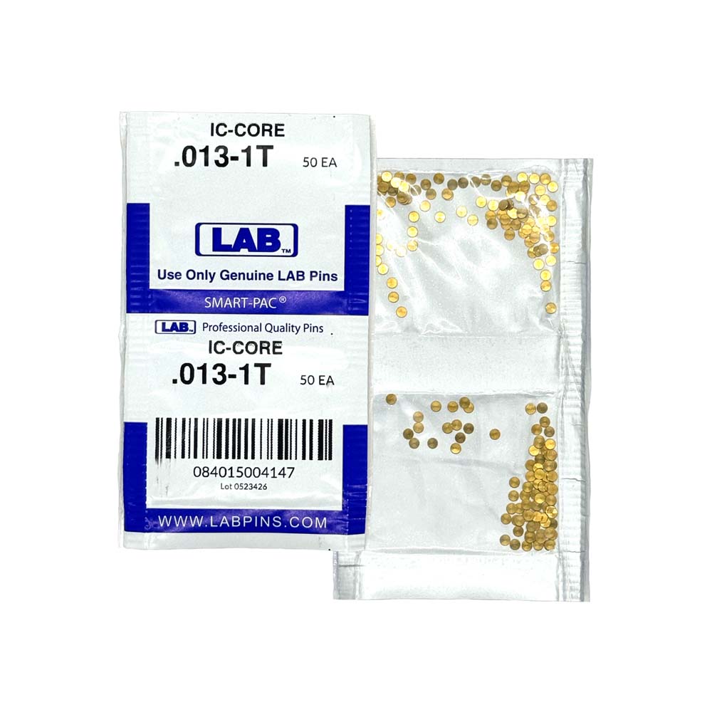 LAB - BEST-T1 - 1T BEST SFIC Top Pins - .013 Size - A2 Systems - Brass - Polybag 100 Pins