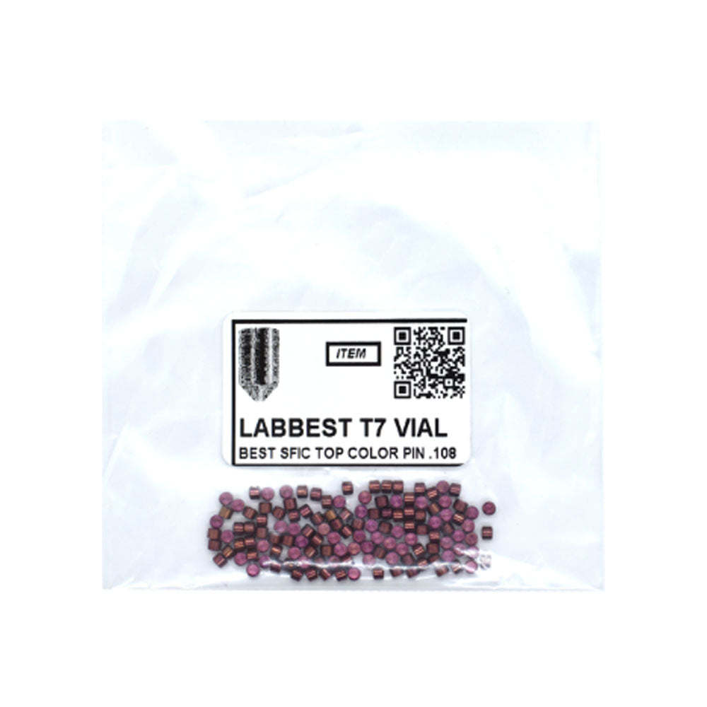 LAB - BEST-T7-VIAL - 7T Universal SFIC Top Pins - .087 Size - A2 Systems - Brass - Vial 100 Pins