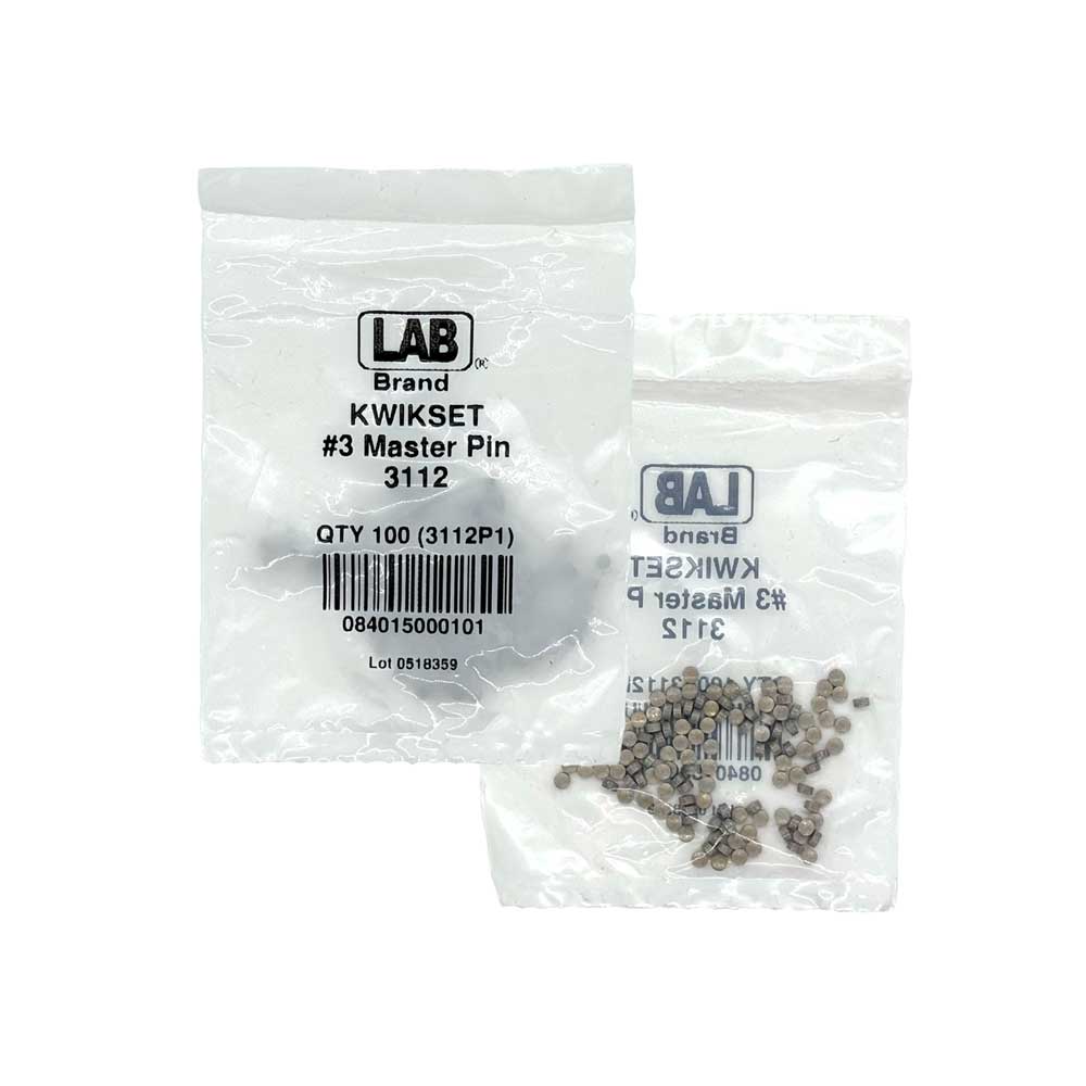 LAB - KWI3112 - Kwikset 3 Master Pin - Size .069 - Polybag 100 Pins