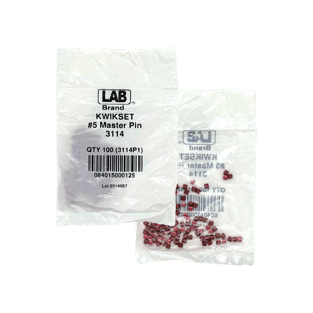 LAB - KWI3114 - Kwikset 5 Master Pin - Size .115 - Polybag 100 Pins