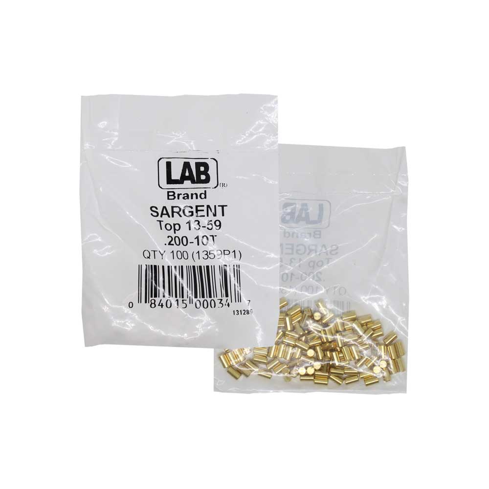 LAB - SAR13-0059 - Sargent 10 Top Pin - Size .200 - Polybag 100 Pins