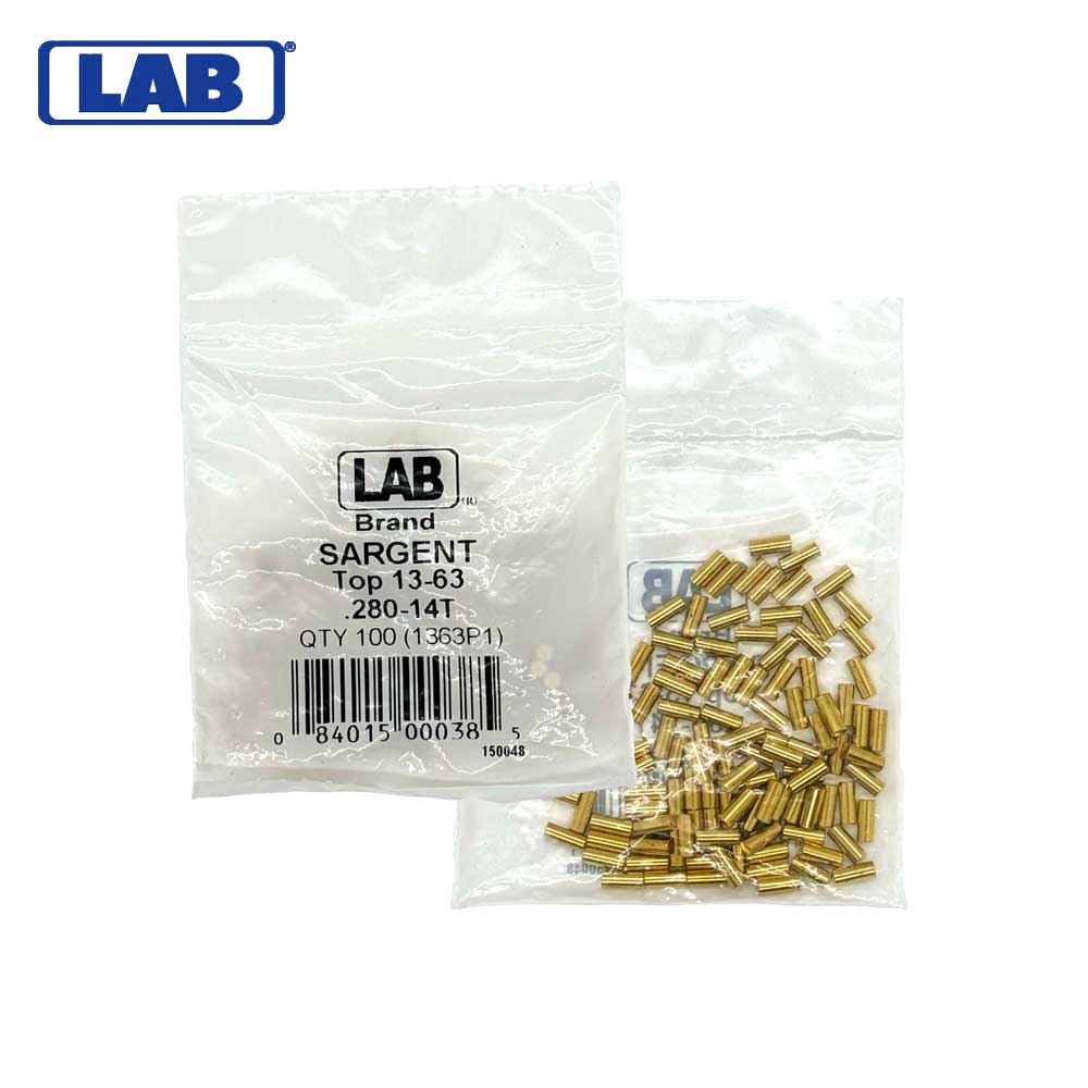 LAB - SAR13-0063 - Sargent 14 Top Pin - Size .280 - Polybag 100 Pins