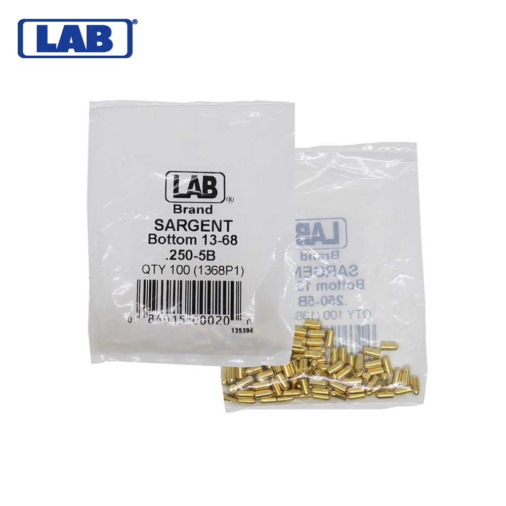 LAB - SAR13-0068 - Sargent 5 Bottom Pin - Size .250 - Polybag 100 Pins