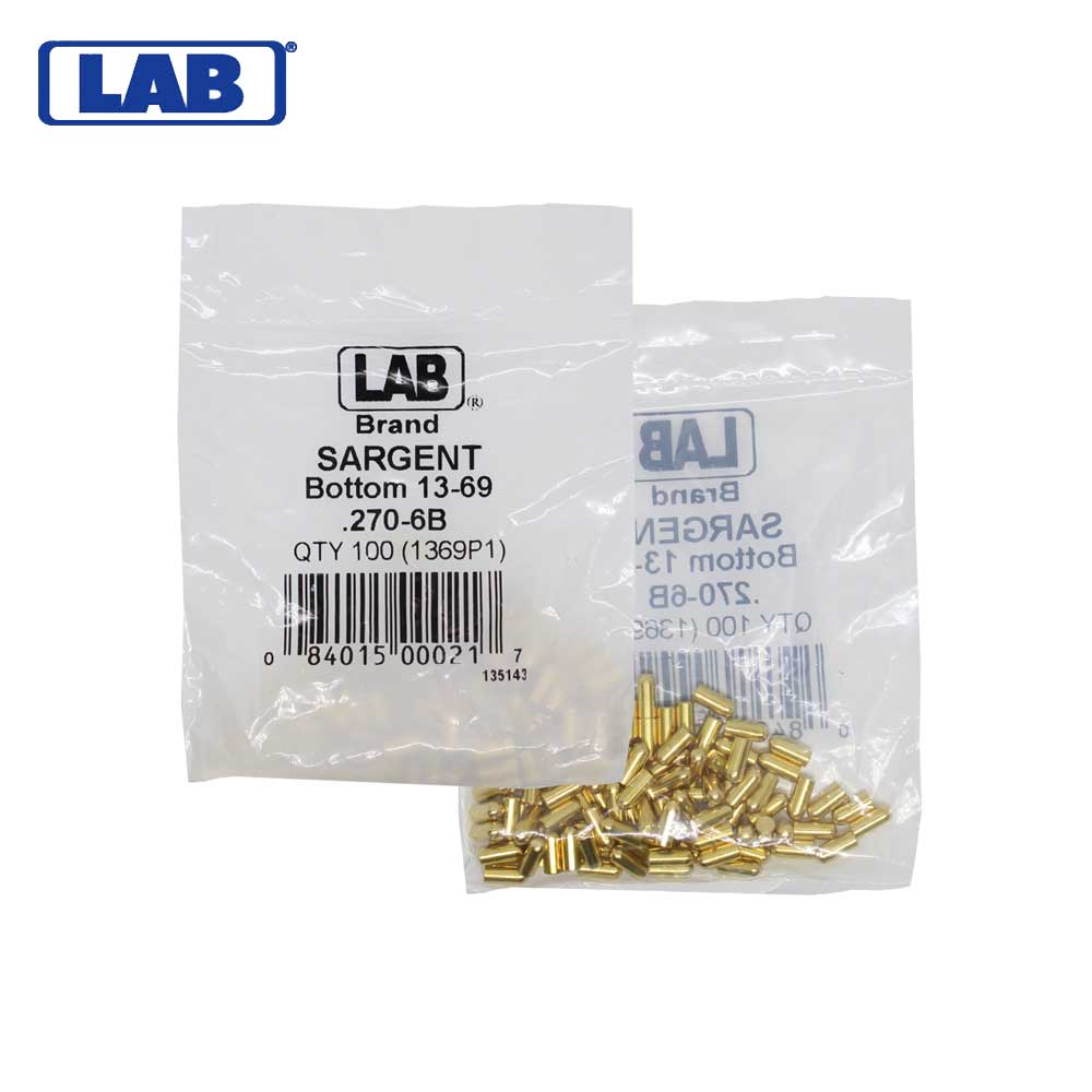 LAB - SAR13-0069 - Sargent 6 Bottom Pin - Size .270 - Polybag 100 Pins