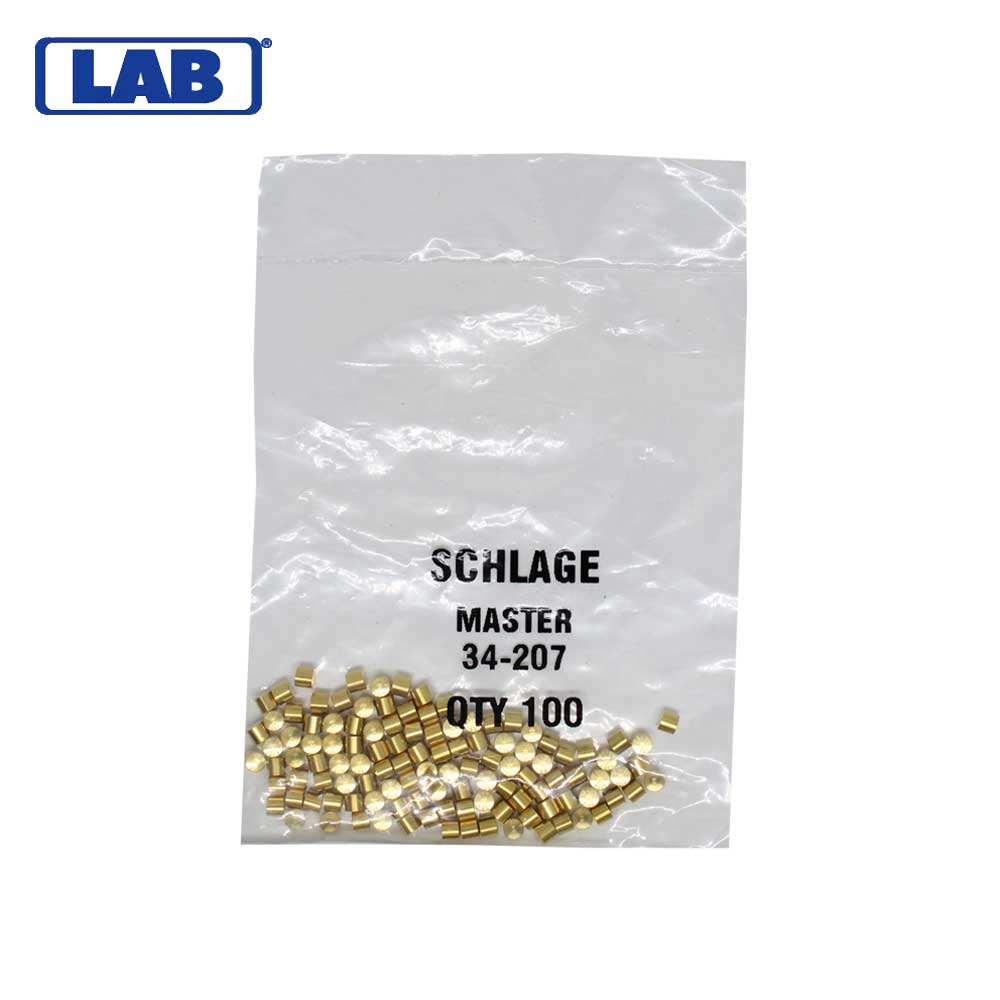 LAB - SCH34-207 - Schlage 7 Master Pin - Size .105 - Polybag 100 Pins