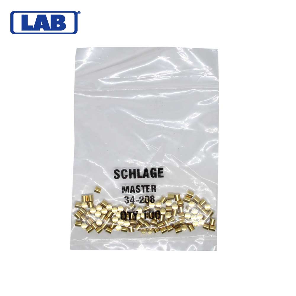 LAB - SCH34-208 - Schlage 8 Master Pin - Size .120 - Polybag 100 Pins