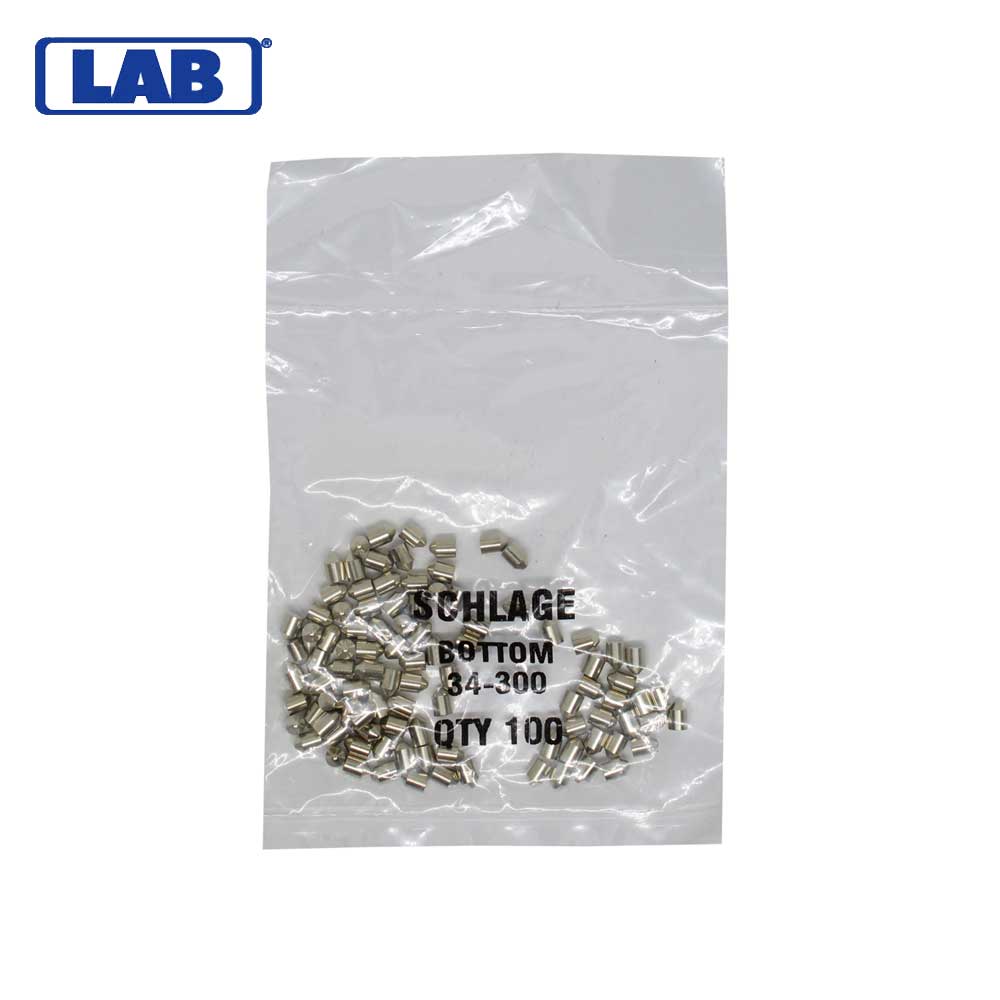 LAB - SCH34-300 - Schlage 0 Bottom Pin - Size .165 - Polybag 100 Pins