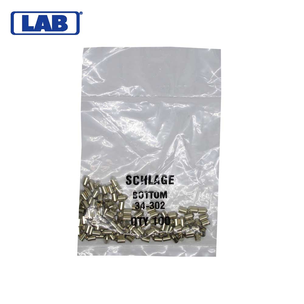 LAB - SCH34-302 - Schlage 2 Bottom Pin - Size .195 - Polybag 100 Pins