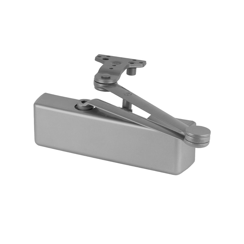 LCN - 4040XP-HCUSH - Surface Door Closer - Hold Open Cush Arm - Non-Handed - Adjustable Size 1-6 - Plastic Cover - Grade 1 - 689 (Aluminum Painted Finish)