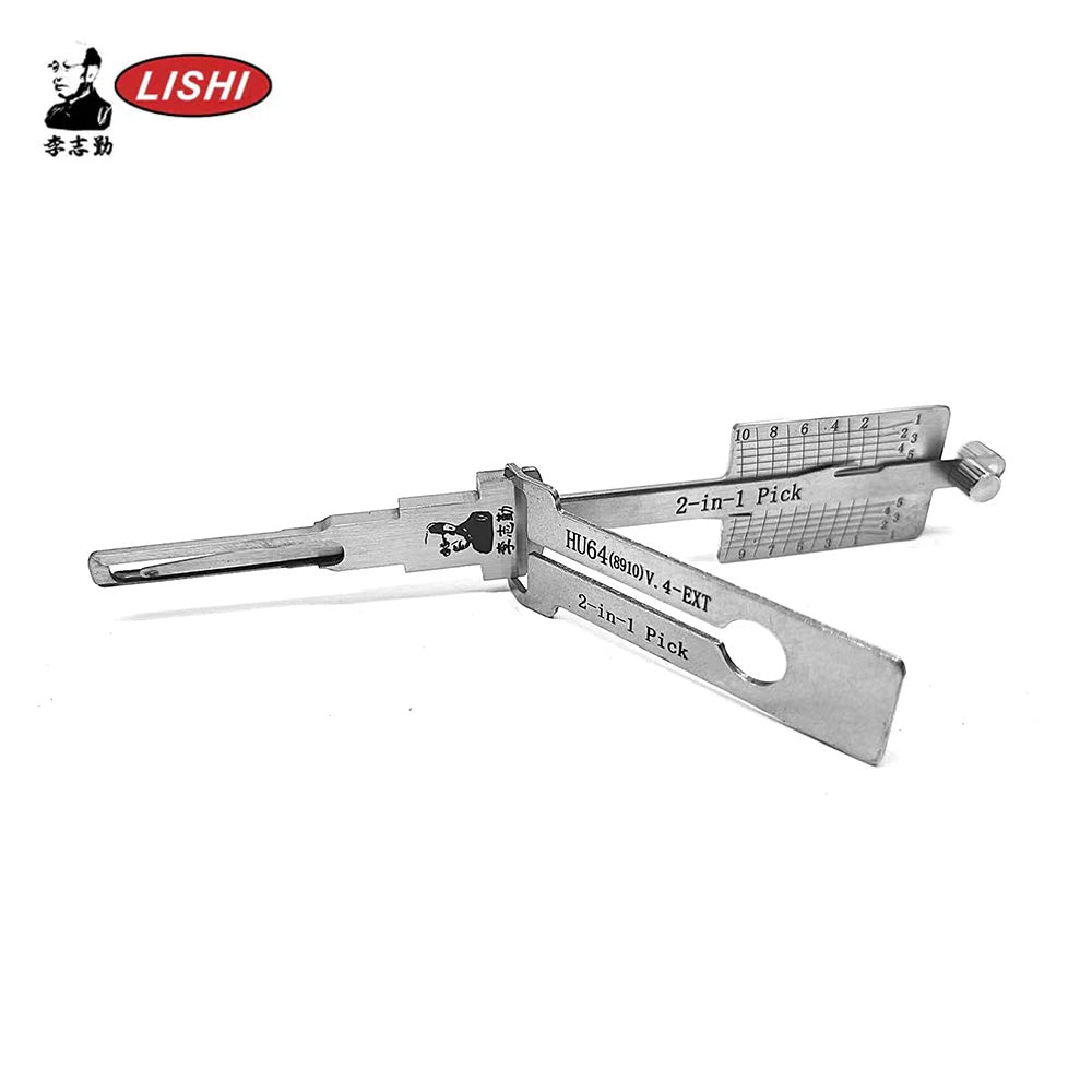 Original Lishi HU64+8910-AG 2-in-1 Pick and Decoder for Mercedes Benz AMG and S Class Vehicles