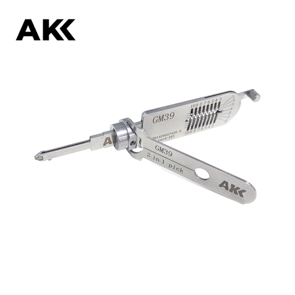 AKK Lishi GM39 2-in-1 Pick and Decoder Tool for GM Vehicles
