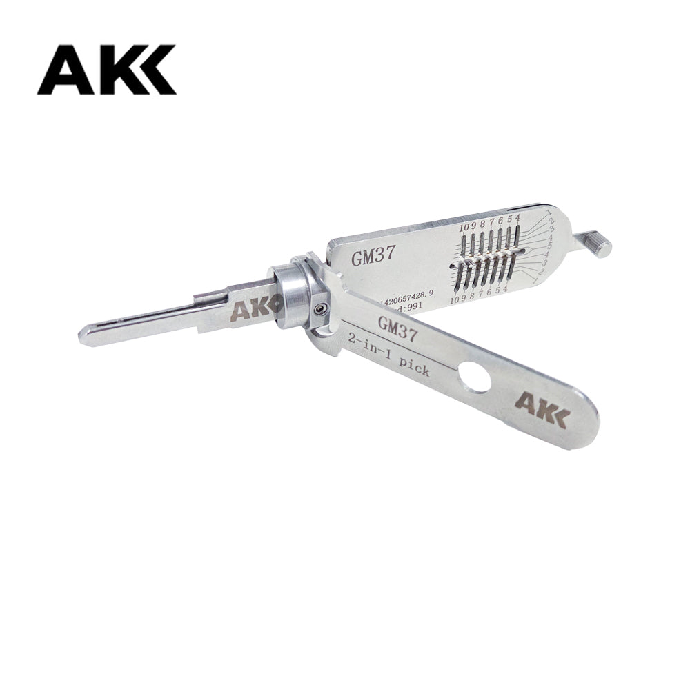 AKK Lishi GM37 2-in-1 Pick and Decoder Tool