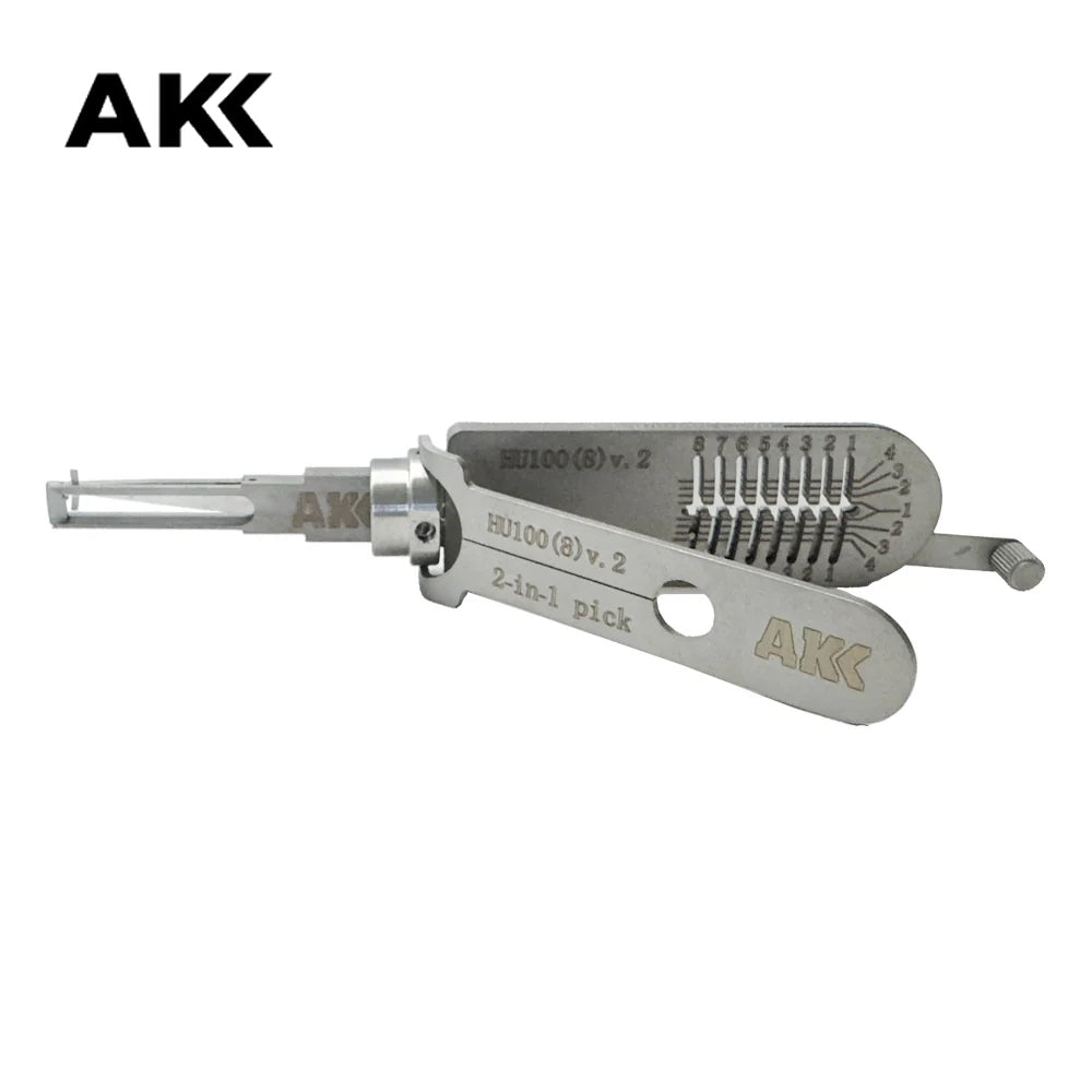Genuine AKK Lishi HU100 (8) 2 in 1 Decoder and Pick