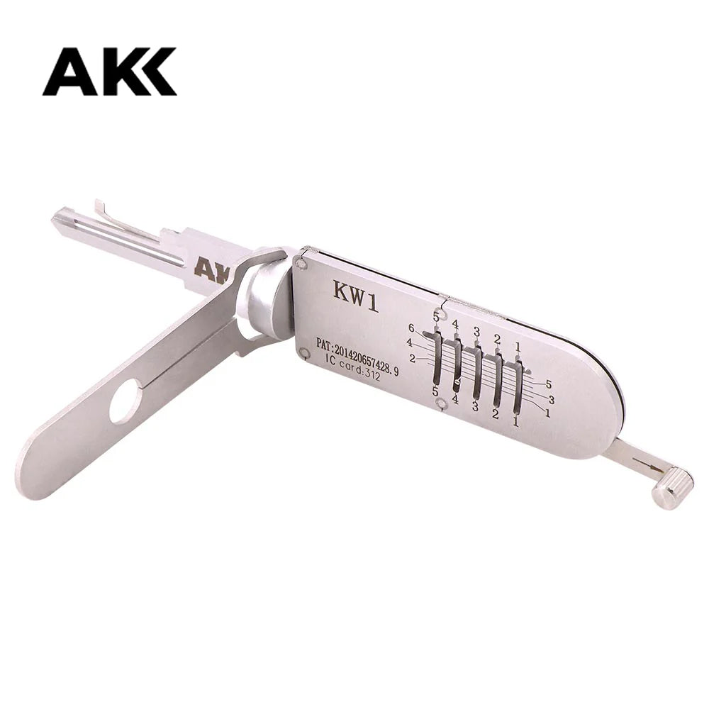 Genuine AKK Lishi KW1 2-in-1 Tool for Kwikset keyway KW1 5 Pins Locks