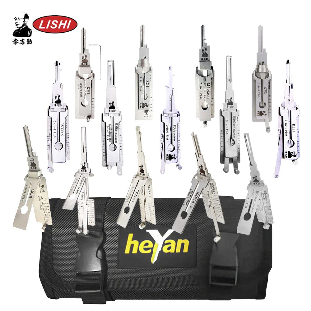 Original Lishi Pick and Decoder Set - Residential and Automotive with Roll Case