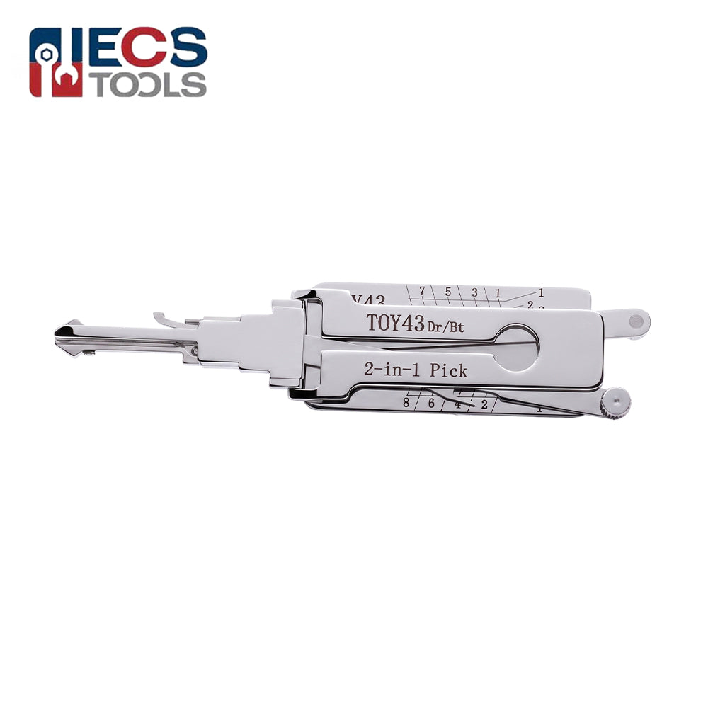 ECS TOOLS Lishi TOY43 2-in-1 Pick and Decoder for TOYOTA