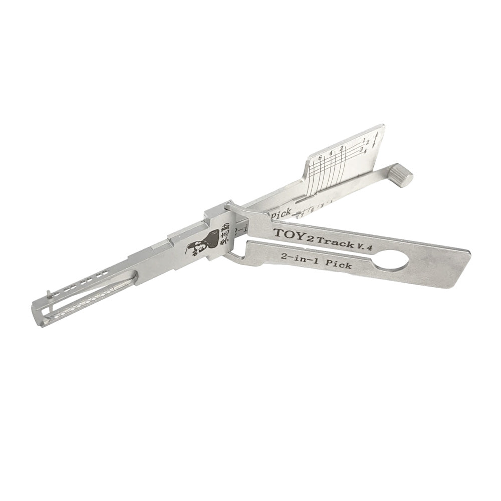 Original Lishi TOY2T-V4-CUTOUT-AG Toyota Lexus Anti Glare 2-in-1 Pick & Decoder Door-Trunk 80K