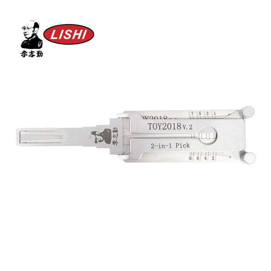 Original Lishi Toyota Anti Glare 2-in-1 Pick & Decoder Door-Trunk TOY2018 V.2