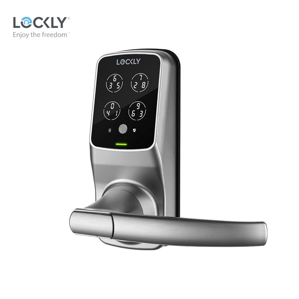 Lockly - PGD6S - Model 6S Hack-Proof Keypad Smart Lock - Satin Nickel