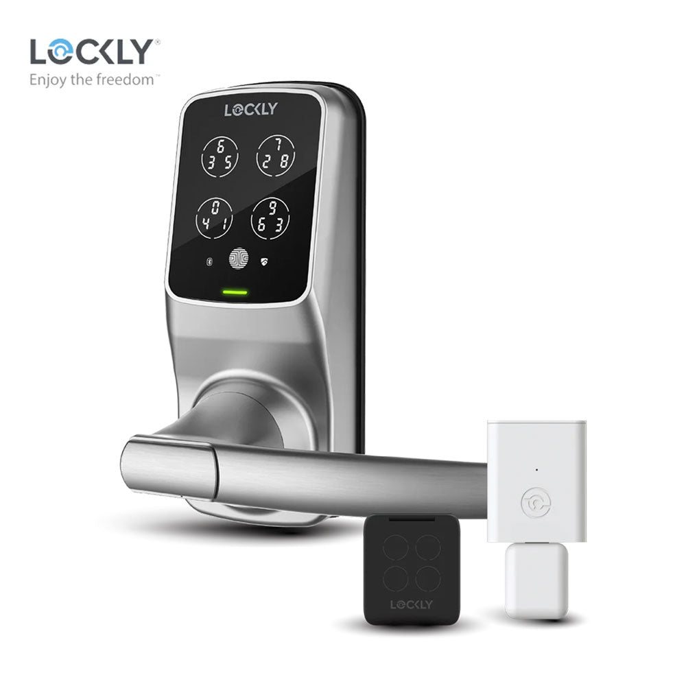 Lockly Model 6S Hack-Proof Keypad Smart Lock with Secure Link Wi-Fi Hub for Matter Compatible Locks and Touchscreen Cover