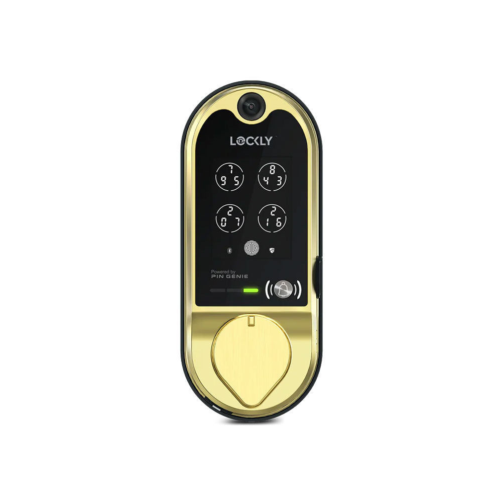 Lockly - PGD798 - Vision Doorbell Video Camera Smart Lock - Fingerprint Biometric Keypad - Remote App Control - Vision Deadbolt Edition