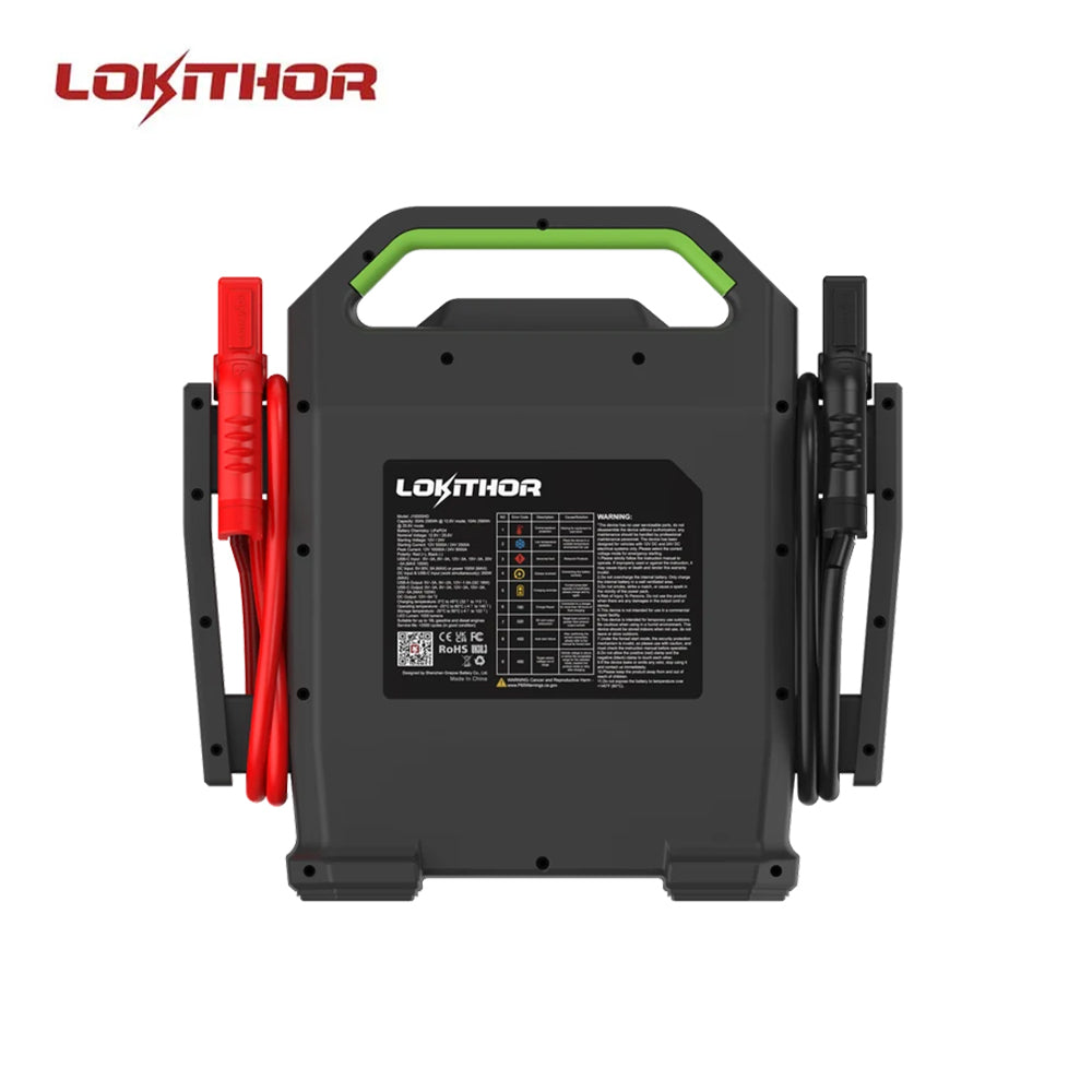 LOKITHOR J10000HD 5000A 24V Heavy Duty Jump Starter with 8S LiFePO4 256Wh Battery