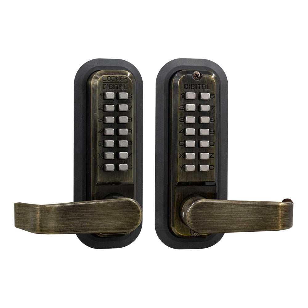 Lockey - 2835 - Mechanical Keyless Lever Lock with Passage Function
