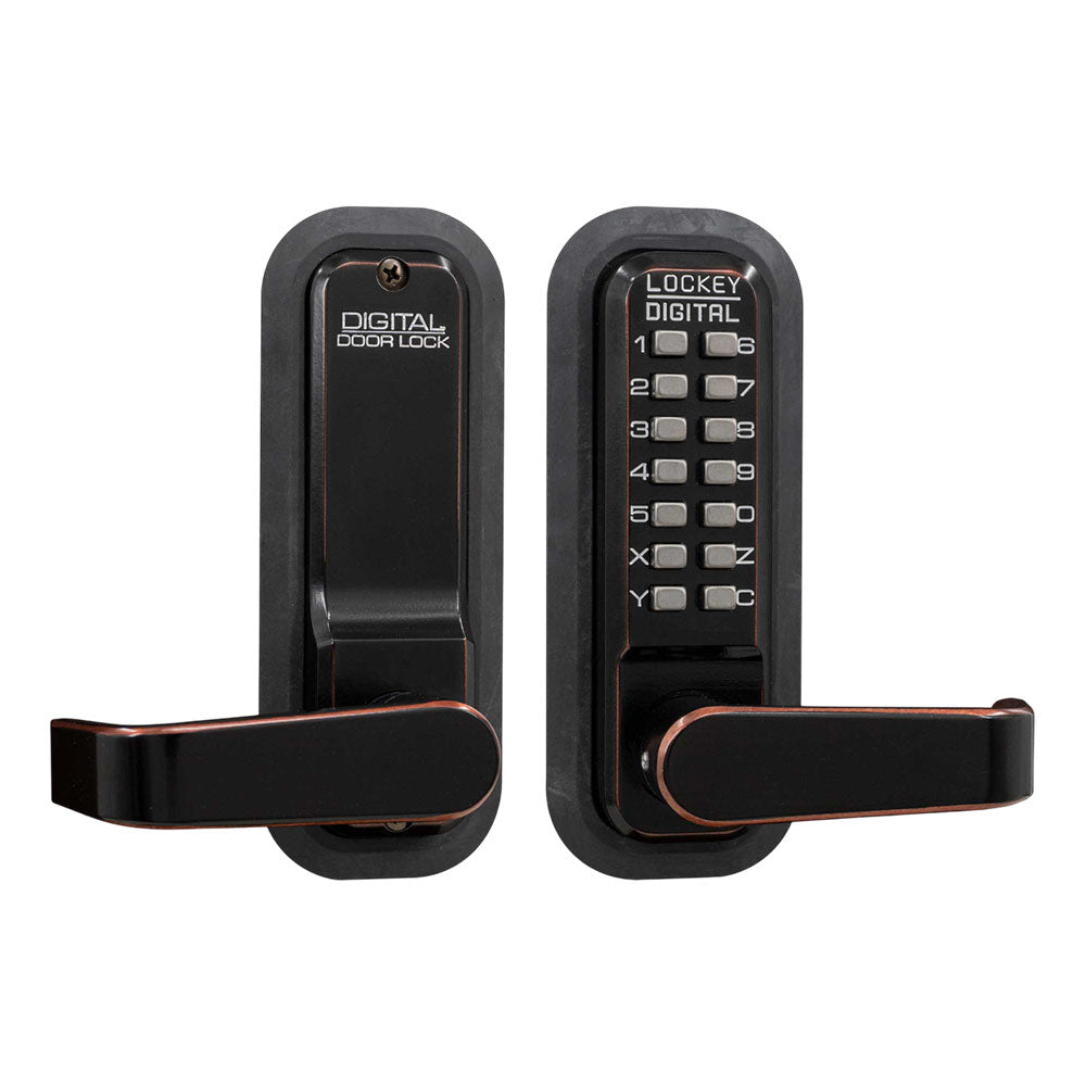 Lockey - 2835 - Mechanical Keyless Lever Lock with Passage Function