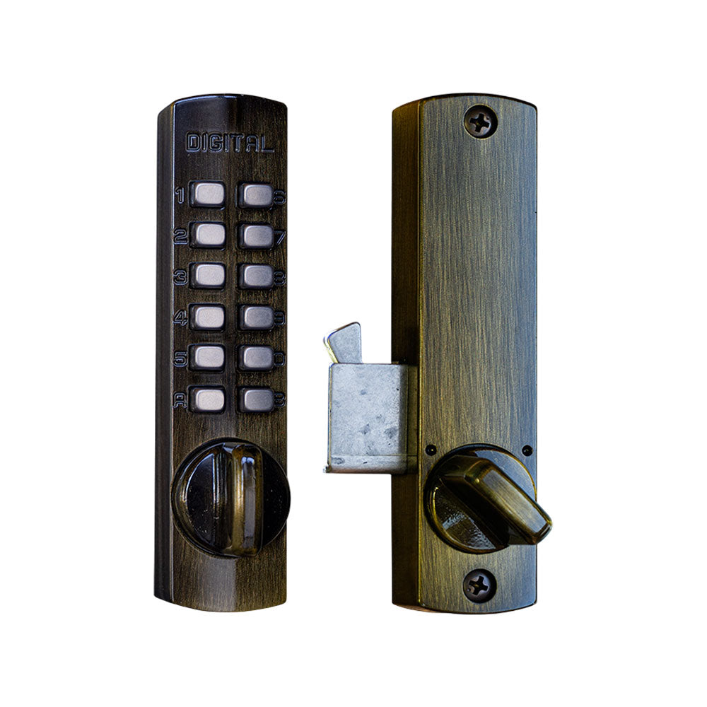 Lockey - C150 - Mechanical Keyless Hook Bolt Door Lock - Digital Combination - No Batteries Required