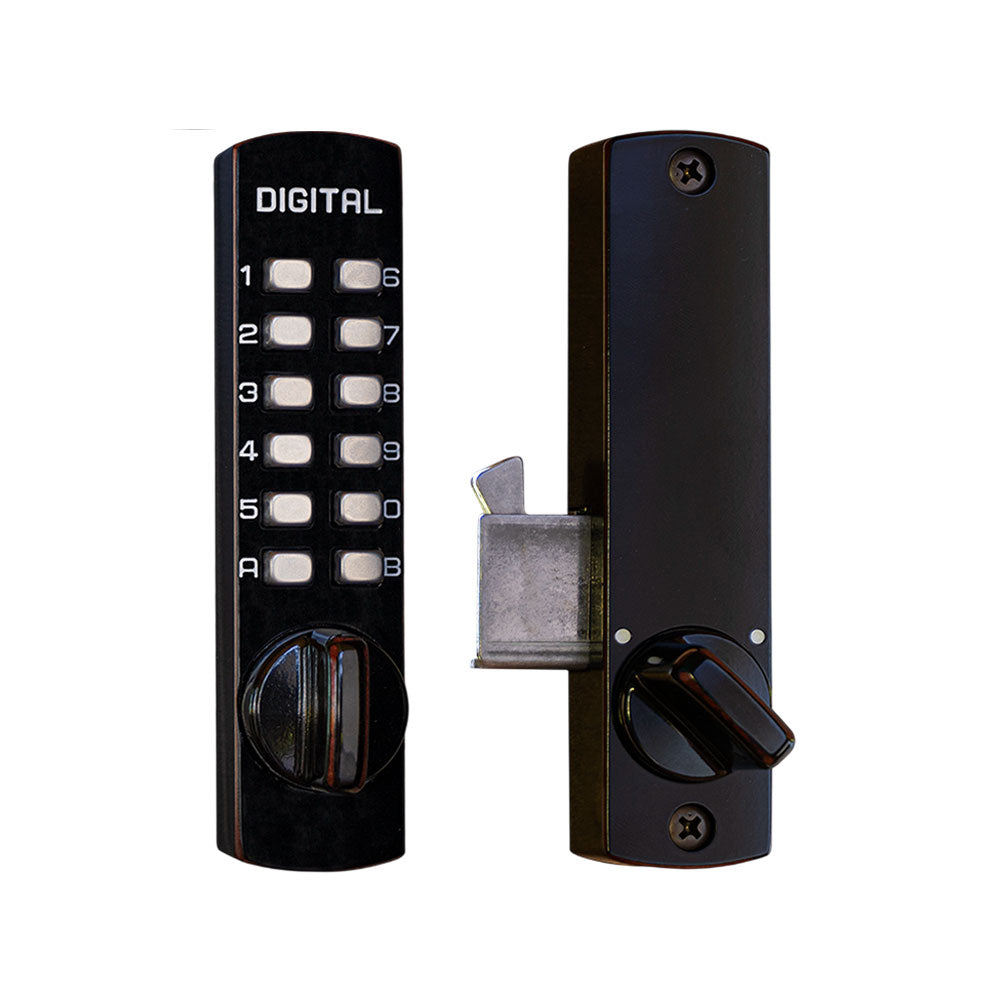 Lockey - C150 - Mechanical Keyless Hook Bolt Door Lock - Digital Combination - No Batteries Required