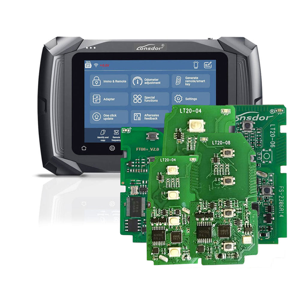 Lonsdor K518 PRO Full Version Key Programmer with Free 4 Smart Key PCBs and FT08-PH0440B