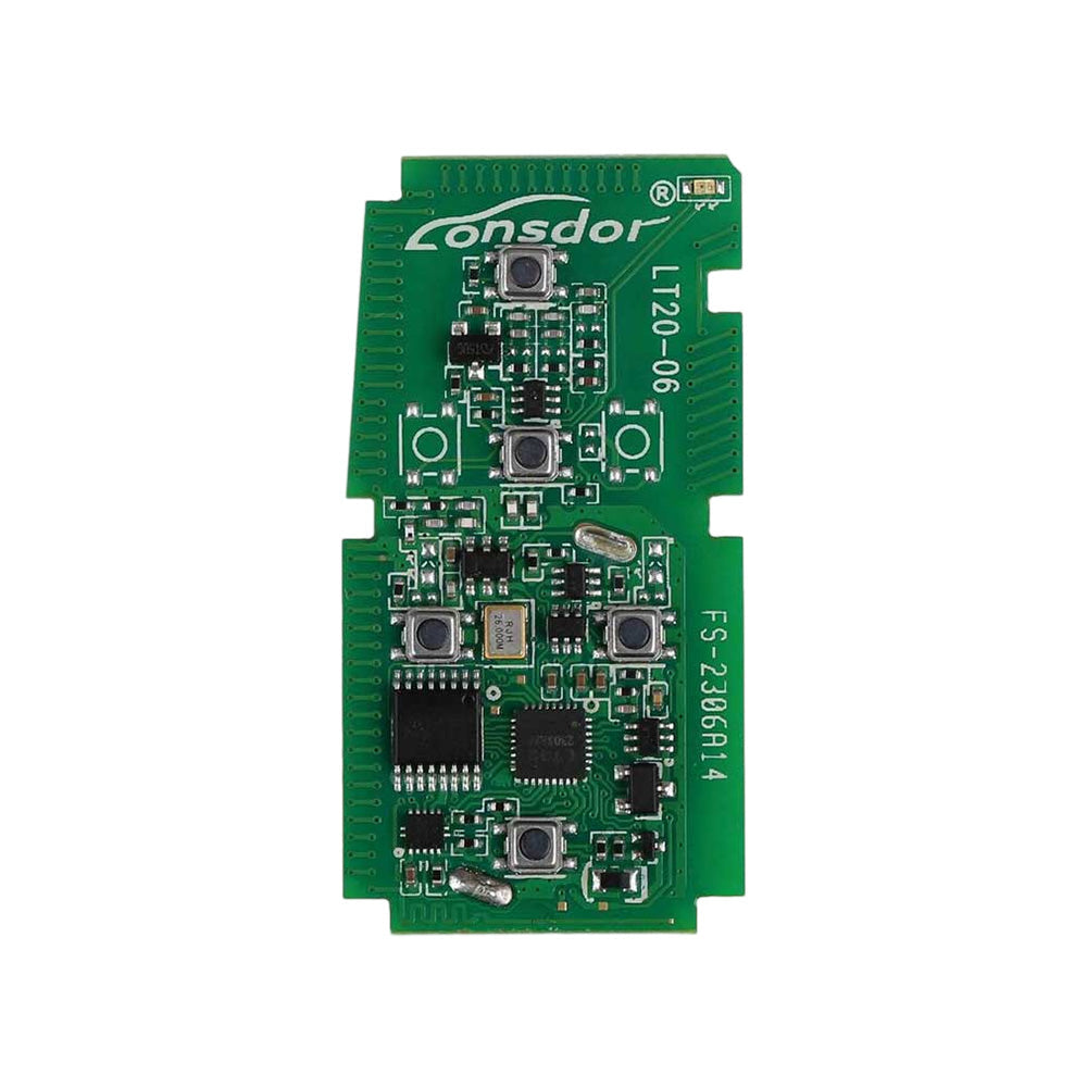 Lonsdor LT20-06 5-Button Universal Smart Key Remote Board - K518ISE K518S KH100+ Switchable Frequency - 8A+4D Chip for Toyota Previa Alphard Vellfire