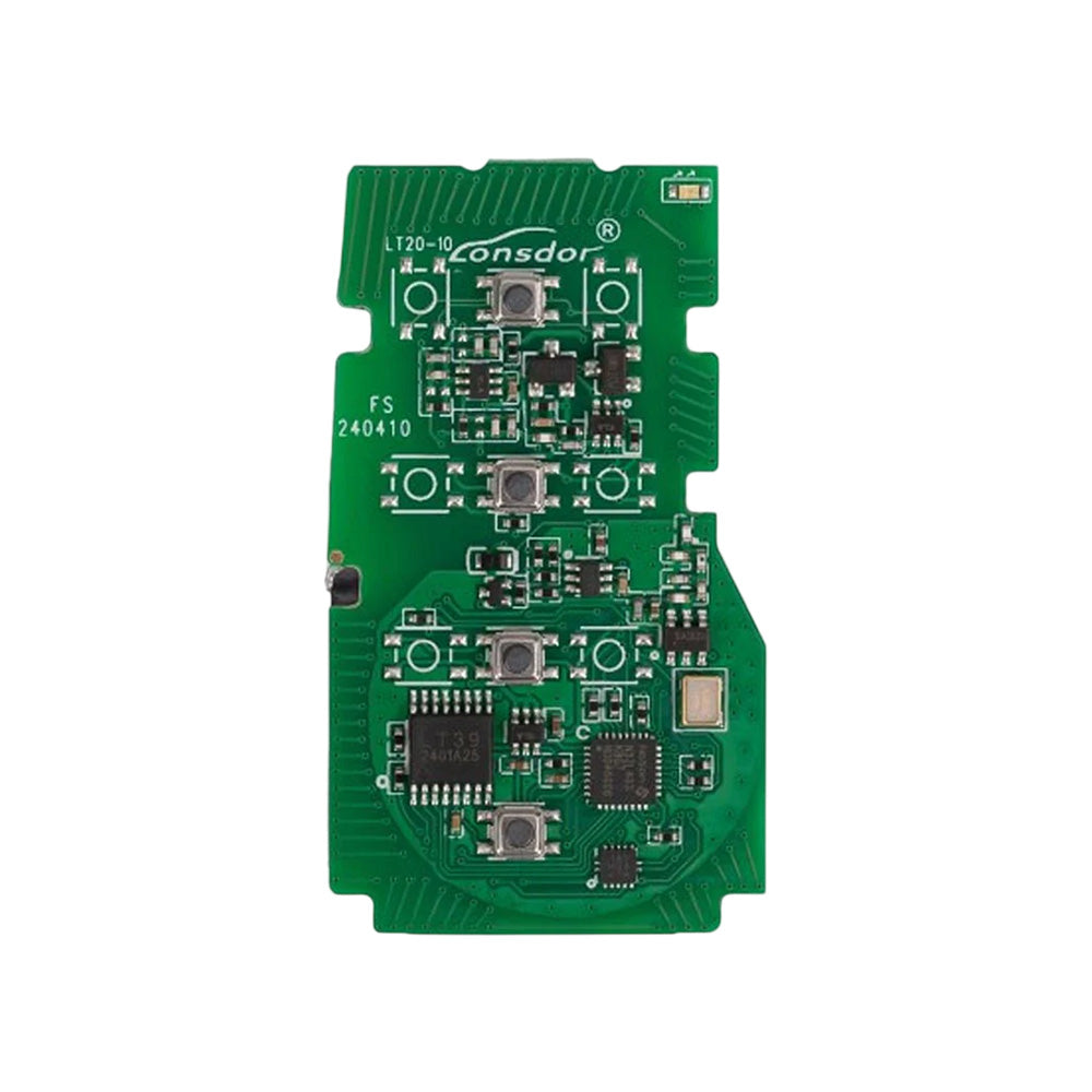 Lonsdor LT20-10 4-Button Universal Smart Key Remote Board - K518 / KH100+ Switchable Frequency - 8A+BA Chip for Toyota