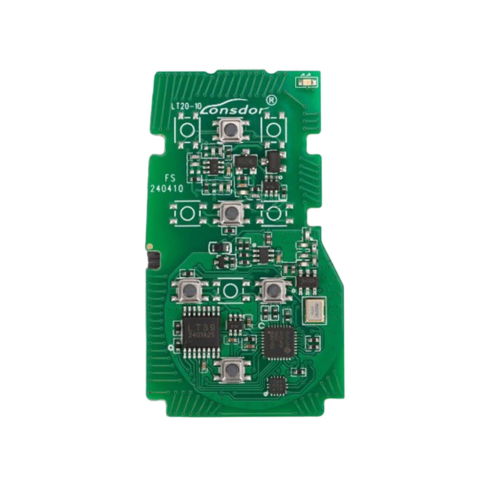 Lonsdor LT20-10 5-Button Universal Smart Key Remote Board - K518 / KH100+ Switchable Frequency - 8A+BA Chip for Toyota