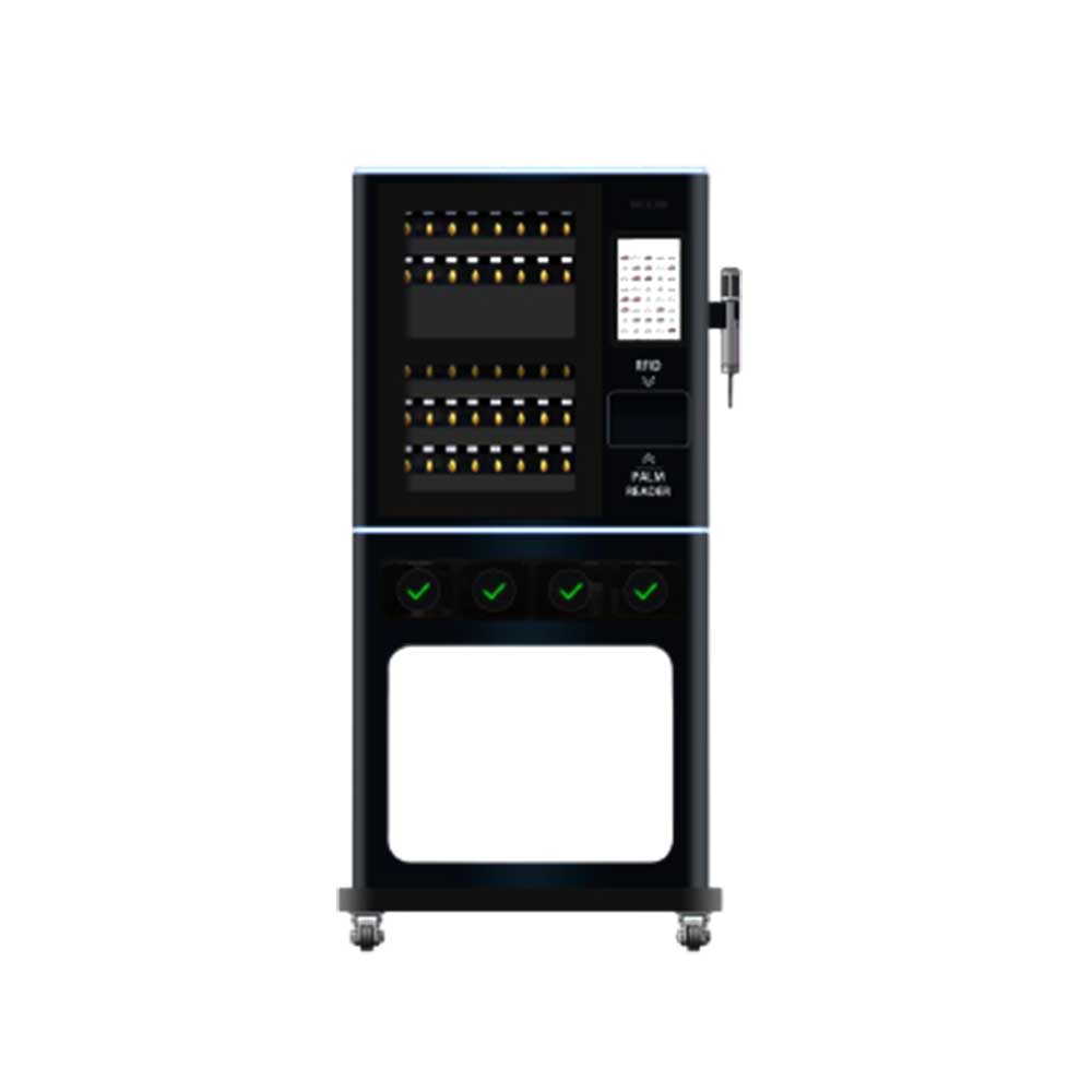 Landwell - C100 - Smart Key Management Cabinet with Automatic Door - 40 Slots and 4 Lockers