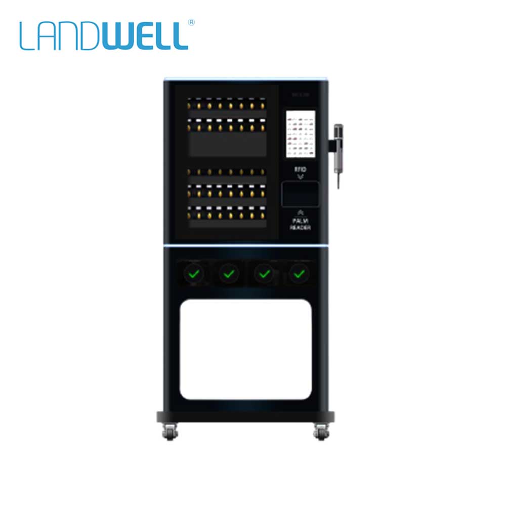Landwell - C100 - Smart Key Management Cabinet with Automatic Door - 40 Slots and 4 Lockers