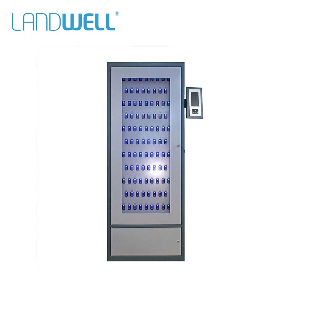 Landwell - I-Keybox - RFID 1st Gen Floor Standing Smart Key Management Cabinet with Hanging Control Terminal - Android OS