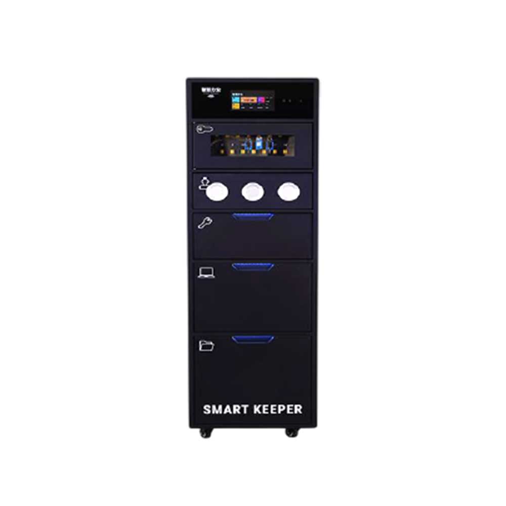 Landwell - K10-A - Smart Office Cabinet with Locker and Tubes - Android OS - 14 Key Slots