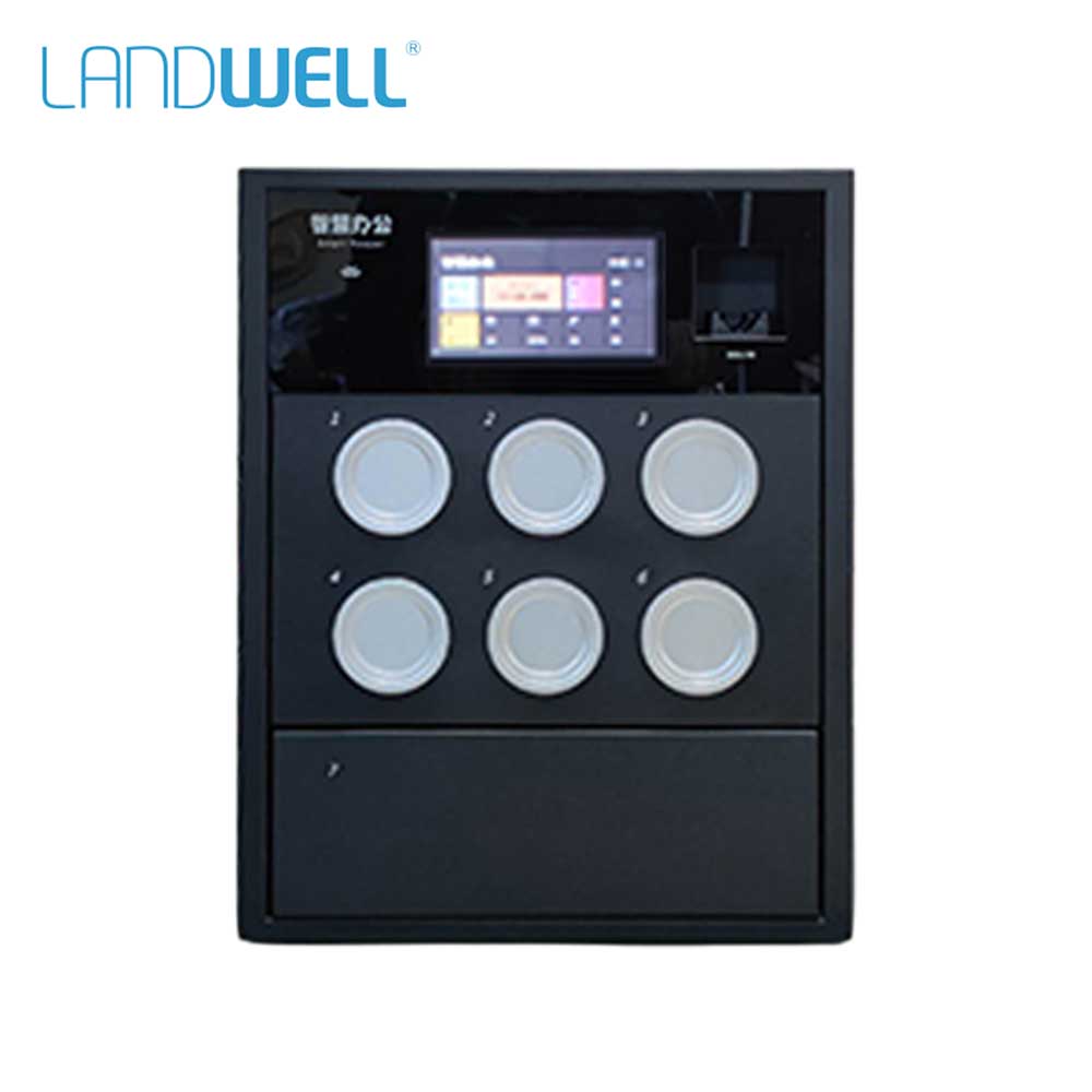 Landwell - K10-C - Smart Office Cabinet with 1 Locker and 6 Tubes - Android OS