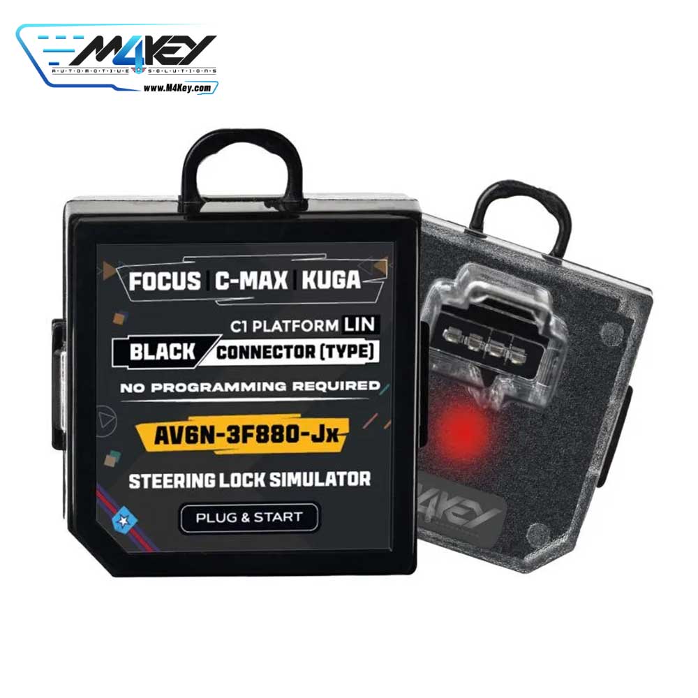 M4KEY M4-1317 - ESL / ELV Steering Lock Emulator for Ford/Focus Black Connector