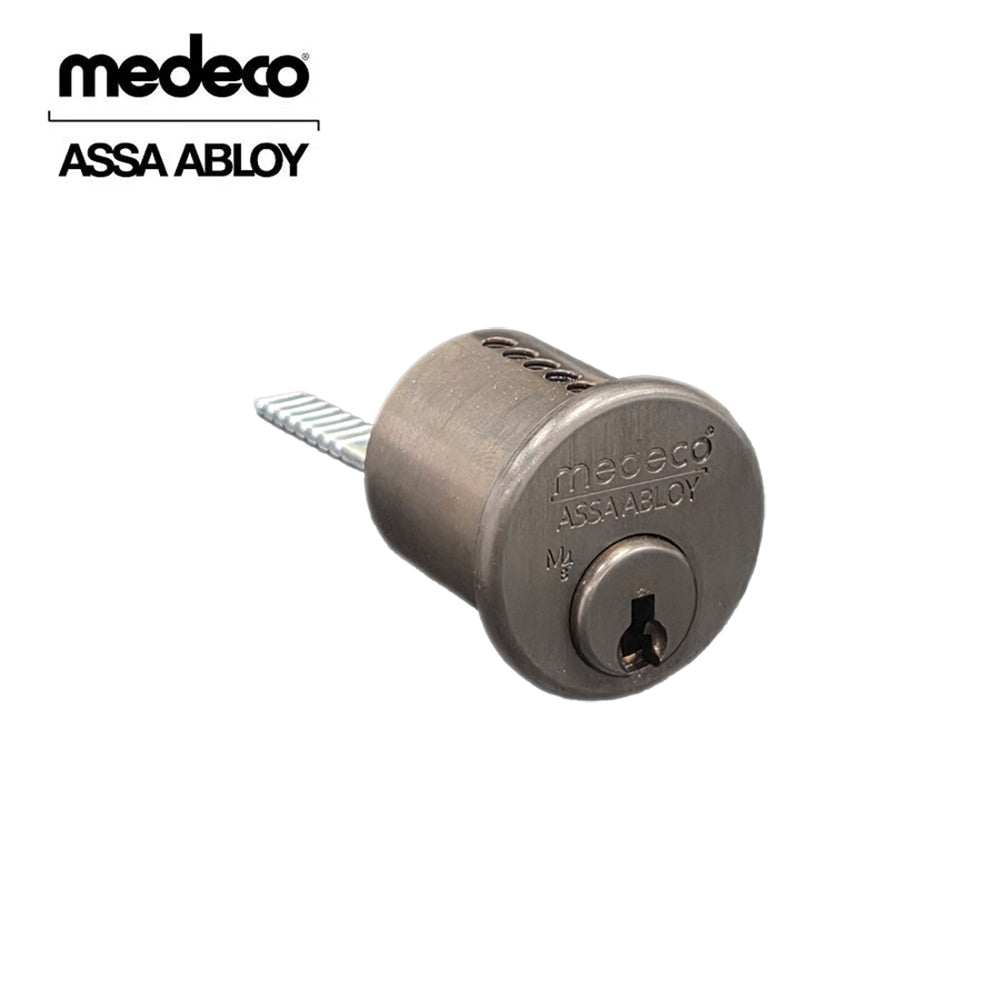 Medeco - 100400H - Rim Cylinder with Horizontal Tailpiece - M4 BiLevel Technology - 1-1/8" - 44 Keyway
