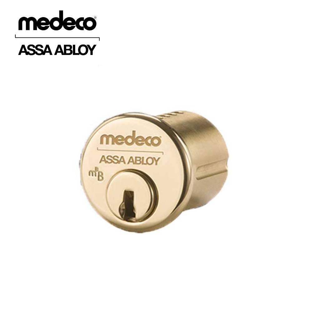 Medeco - 105200J-05-DLT-Z01 - Mortise Cylinder M3 Bi-Level with 6-Pin DL Keyway and 1-1/2 - CT-Z01 Standard Yale Cam - 05 (Bright Brass)