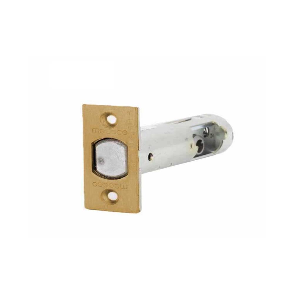 Medeco - 110A1911-06 - Maxum Deadbolts with 2-3/8 Backset and 2-1/4 x 1 Faceplate - 06 (Satin Brass)