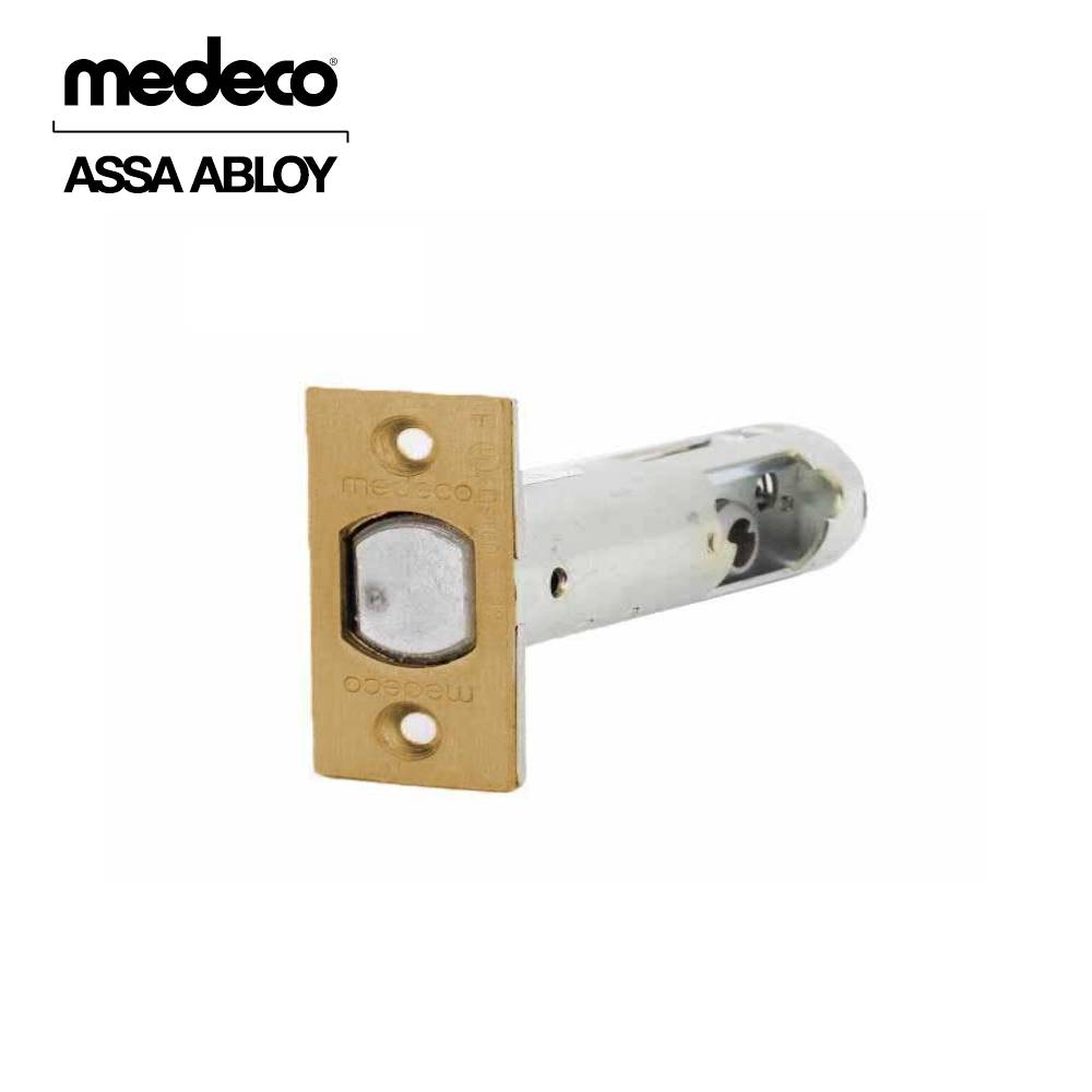 Medeco - 110A1911-06 - Maxum Deadbolts with 2-3/8 Backset and 2-1/4 x 1 Faceplate - 06 (Satin Brass)