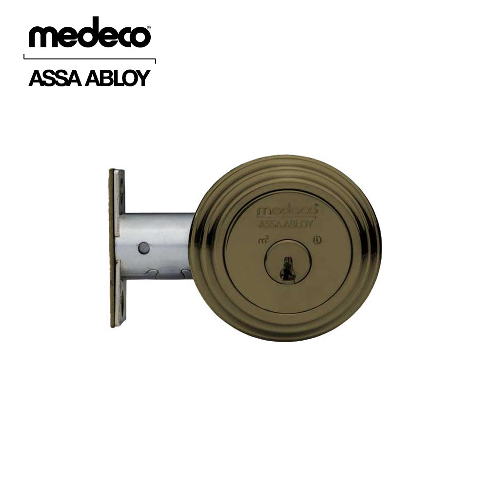 Medeco - 11R503T-13-DLT - Maxum Residential Deadbolt with 5 Pin DL Keyway Single Cylinder and 2 3/8 Backset - M3 - 13 (Oil Rubbed Bronze)