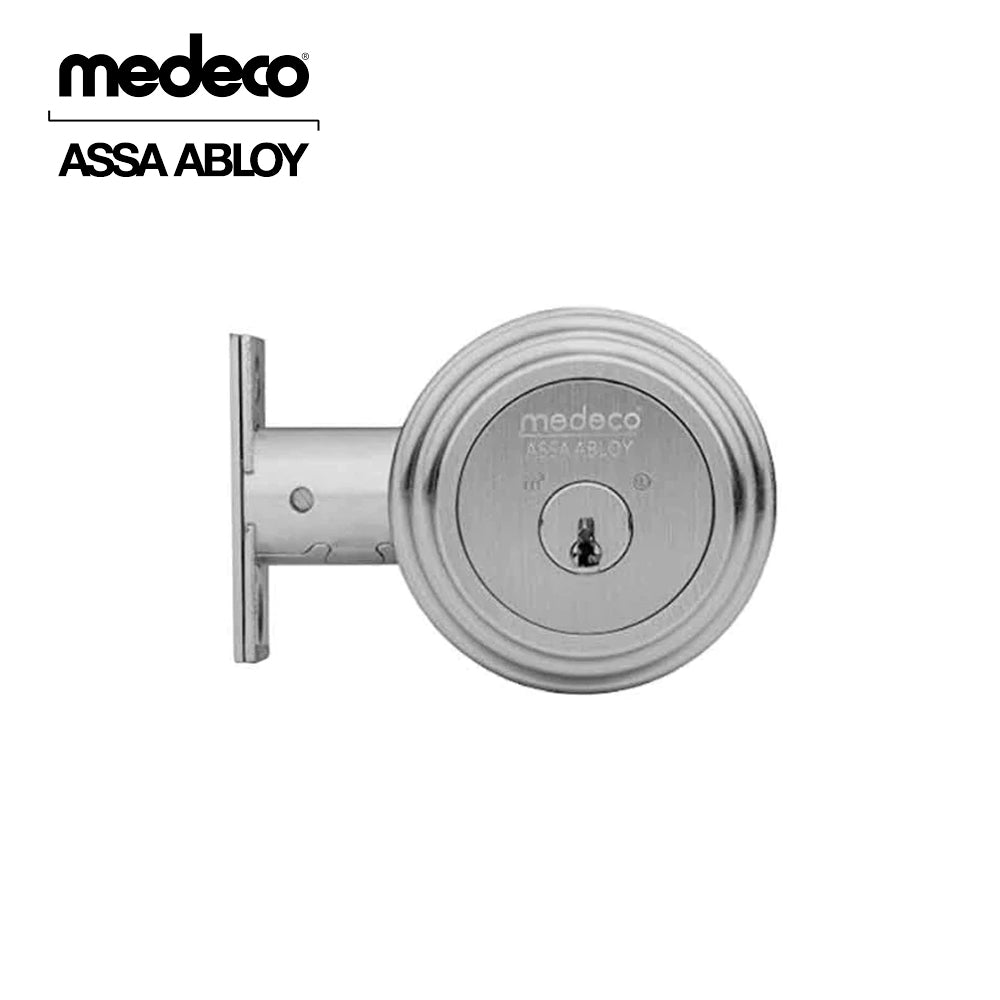 Medeco - 11R503T-26-DLQ - Maxum Residential Deadbolt with 5 Pin DL Keyway Single Cylinder Sub-Assembled and 2 3/8 Backset - M3 - 26 (Satin Chrome)