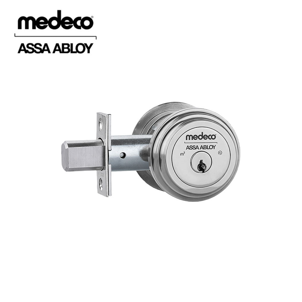 Medeco - 11R623J-13-DLT - Residential Deadbolt with 6 Pin DL Keyway Double Cylinder - Sub-Assembled - 2-3/8" Backset - M3 BiLevel - 13 (Dark Bronze)